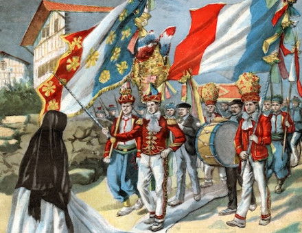 The Corpus Christi Festival, illustration from Le Petit Parisien, 2 July 1905. CCI/Bridgeman Images.