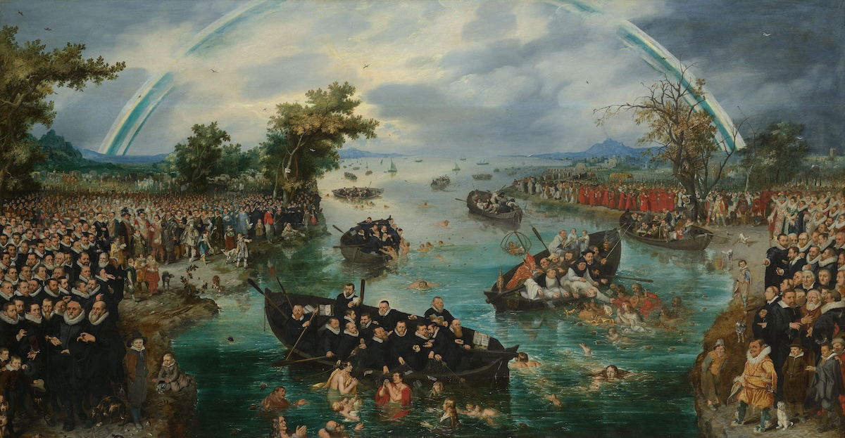 Fishing for Souls, Adriaen Pietersz van de Venne,, 1614. Rijksmuseum. Public Domain.