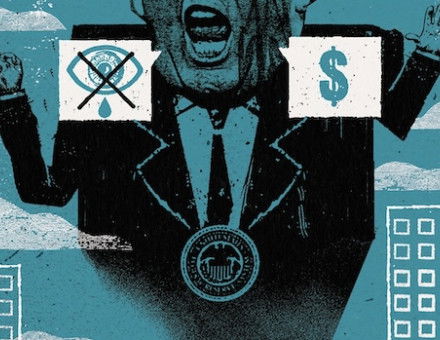 Donald Trump/Abraham Lincoln illustration © Ben Jones/Heart Agency.