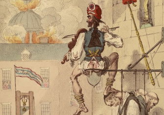 The Zenith of French Glory; The Pinnacle of Liberty, James Gillray, 1793. Musée Carnavalet, Histoire de Paris. Public Domain.