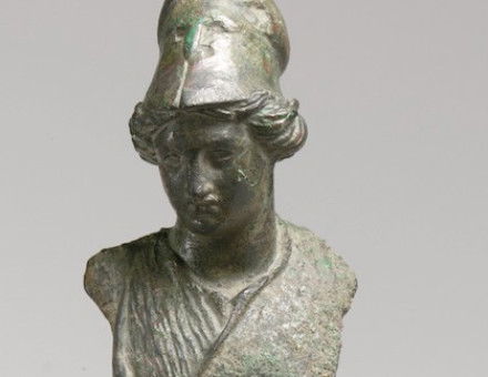 Bronze bust of Minerva, c. 1st-2nd century AD. Metropolitan Museum of Art. Public Domain.