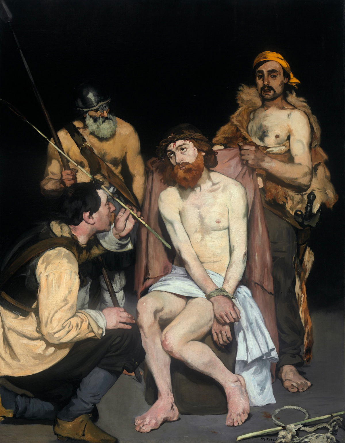 Jesus Mocked by the Soldiers, Édouard Manet, 1865. Art Institute of Chicago. Public Domain.