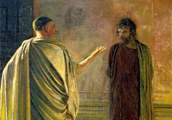 What is Truth? (Christ and Pilate), by Nikolai Nikolaevich, 1890. 