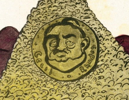 Cecil Rhodes and the Boer War, L’Assiette au Beurre, 28 June 1902. Caricadoc/Bridgeman Images.