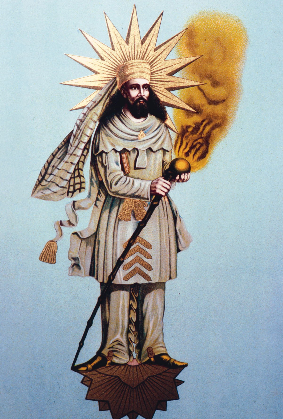  Zoroaster, 19th-century Indian illustration. Heritage Images/TopFoto.
