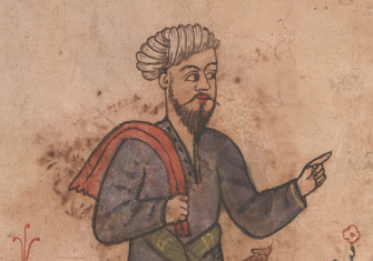 Arab merchants depicted in the Codex Casanatense, Portuguese, c.1540. Biblioteca Casanatense, Rome.